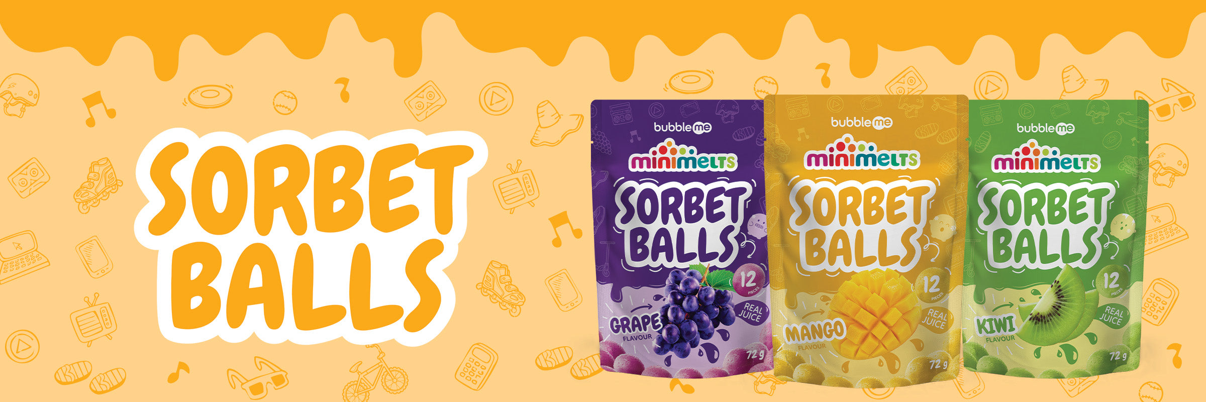 bubbleme Sorbet Balls - Desktop Banner