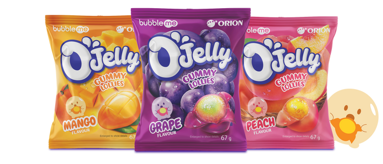 bubbleme OJelly peelable gummy lollies