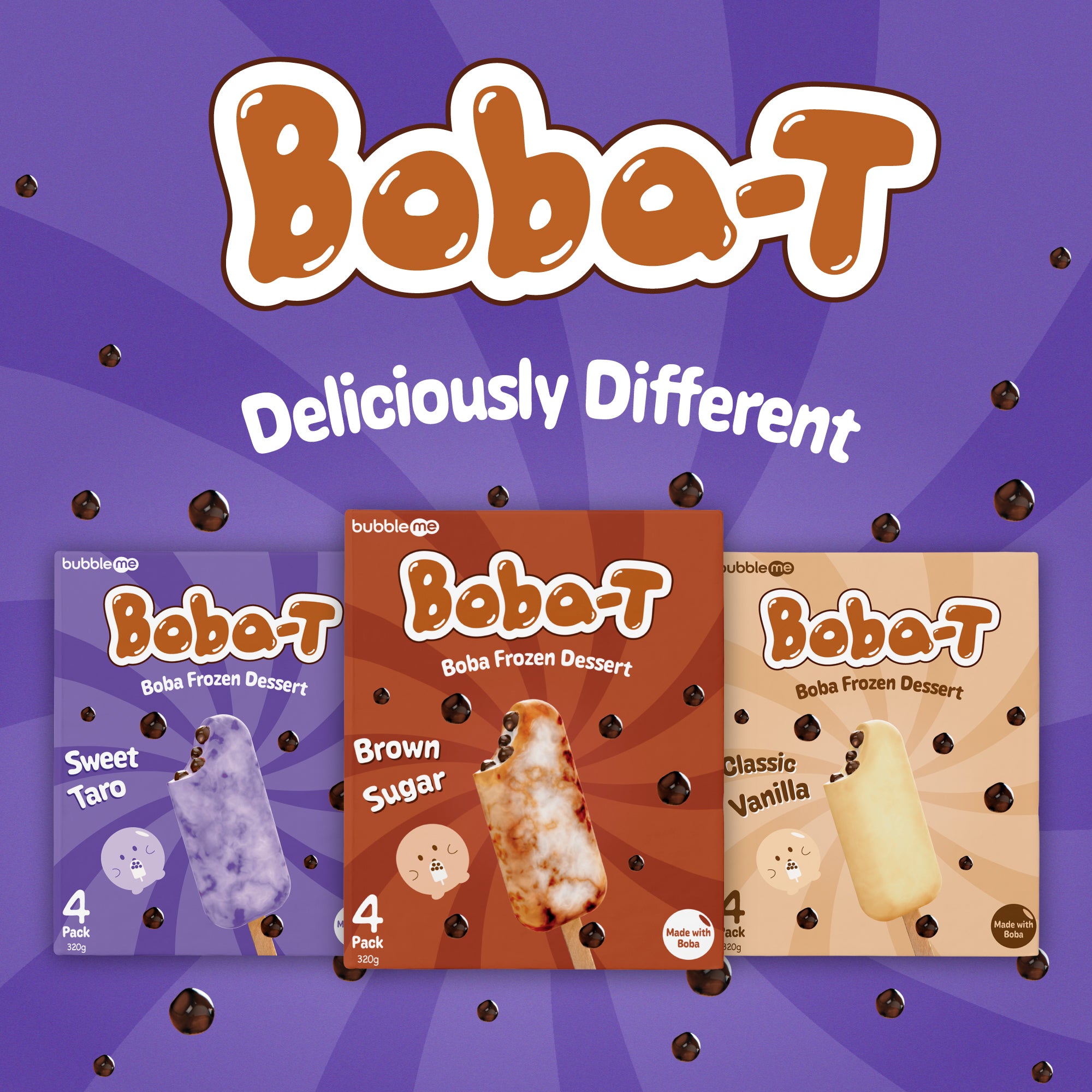 bubbleme Boba-T Frozen Dessert - Mobile Banner