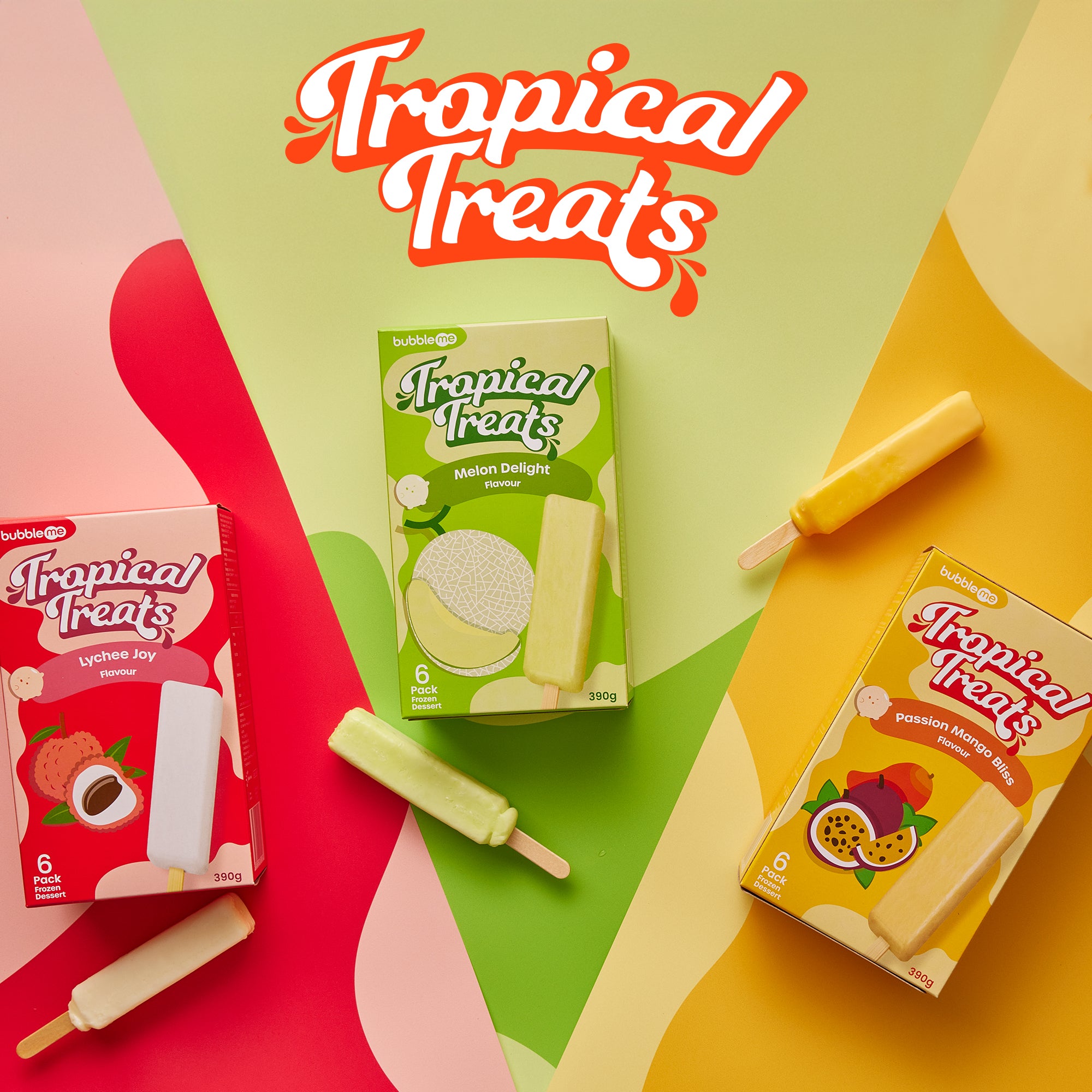 bubbleme Tropical Treats Frozen Dessert - Mobile Banner